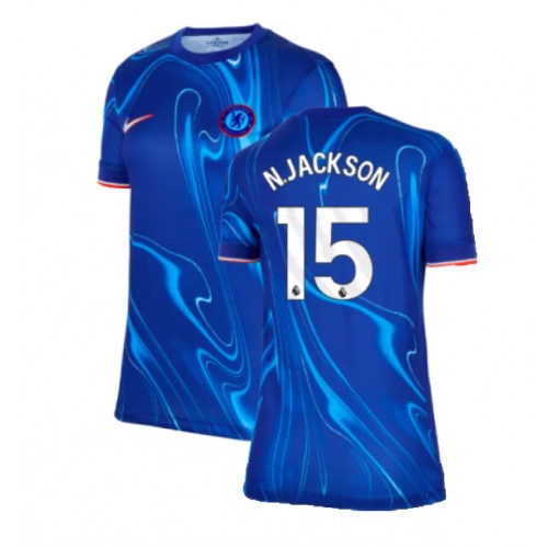 Fotbalové Dres Chelsea Nicolas Jackson #15 Dámské Domácí 2024-25 Krátký Rukáv